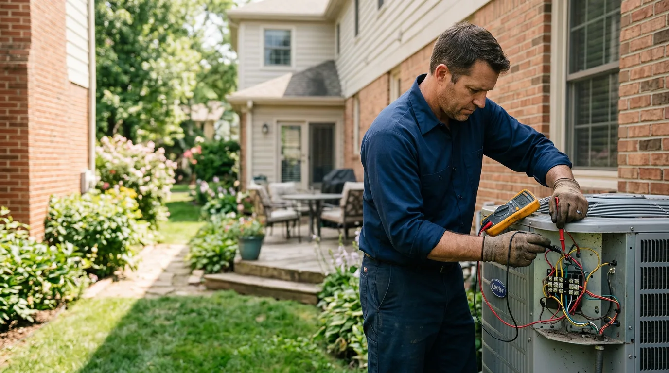 HVAC technician working near Manchester, CT